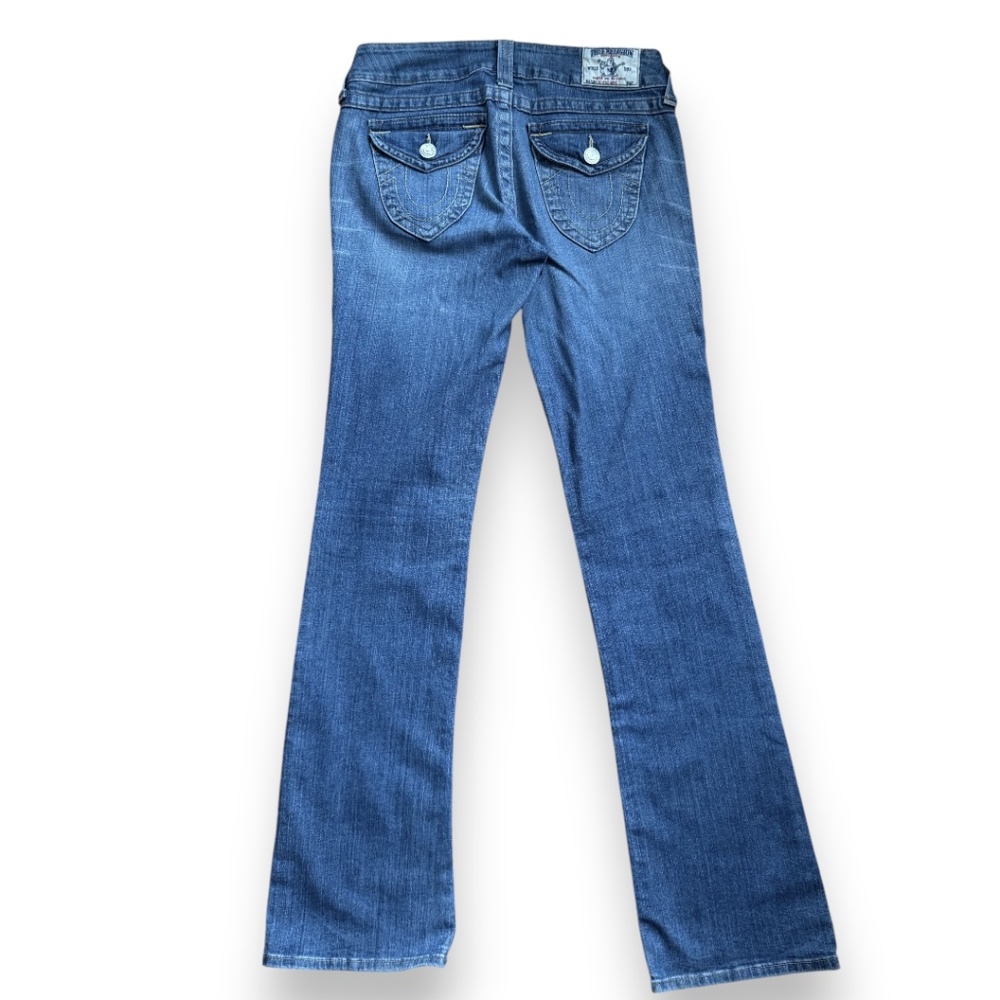 TRUE RELIGION plain wash straight leg jeans blue size 28 - Picture 7 of 15